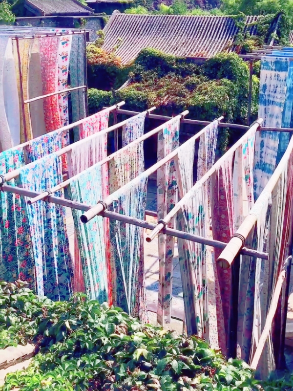 Colorful Dye Cloths at Yongshun Dyehouse