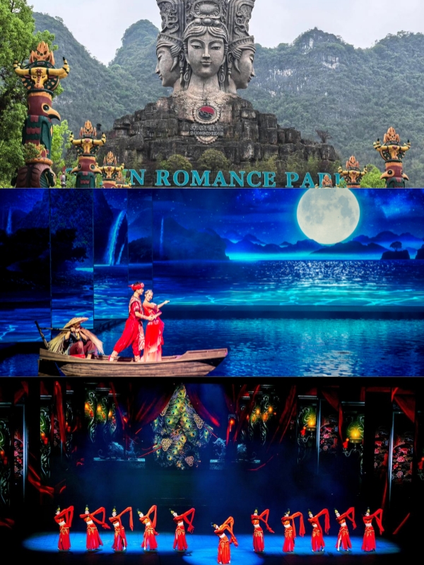 Spectacular Shows at Romance Park, Guilin Nightlife