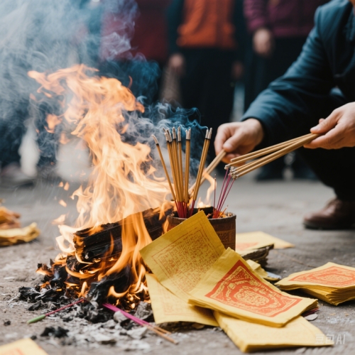 Tomb Sweeping Incense Burning Ritual