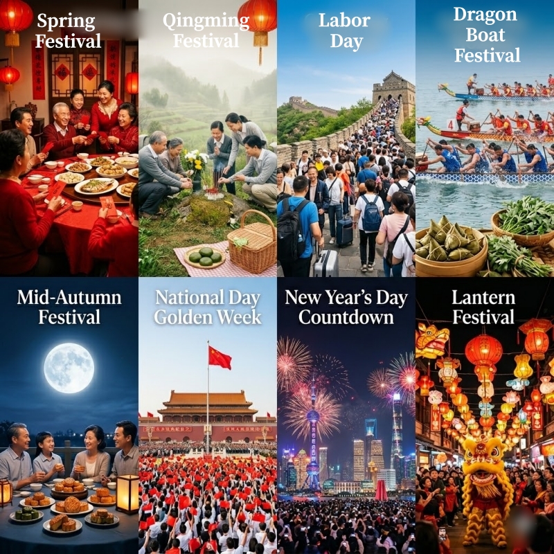 Most Important Holiday in China：A Vibrant, Structured Mosaic of Ancient Traditions and Modern National Celebrations.