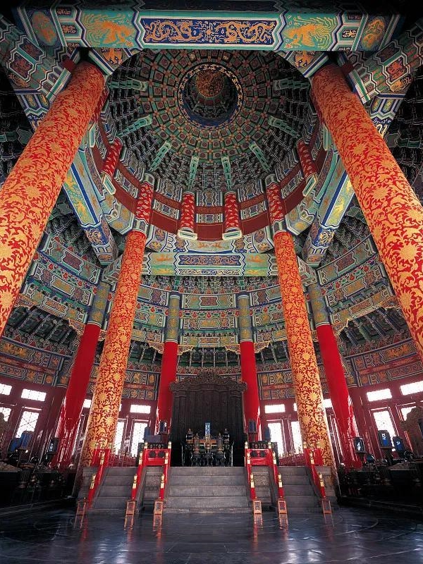 Imperial Architecture Inside the Hall of Prayer