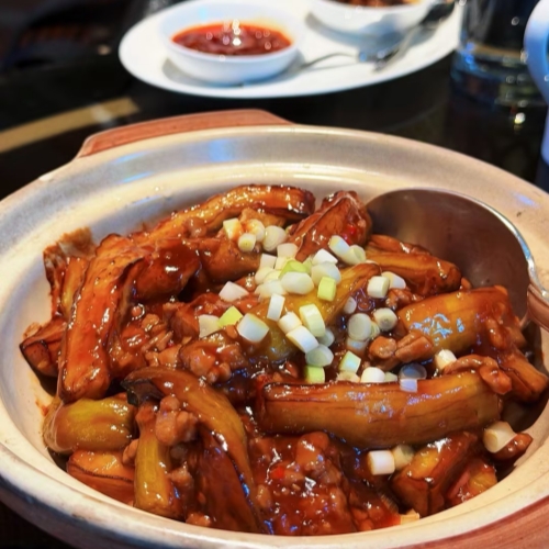 Braised Eggplant in Clay Pot