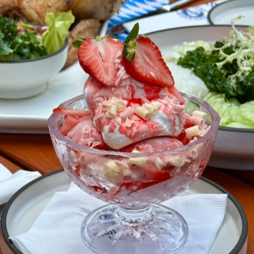 Strawberry Ice Cream Sundae