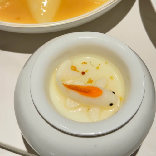 Koi Fish Osmanthus Panna Cotta