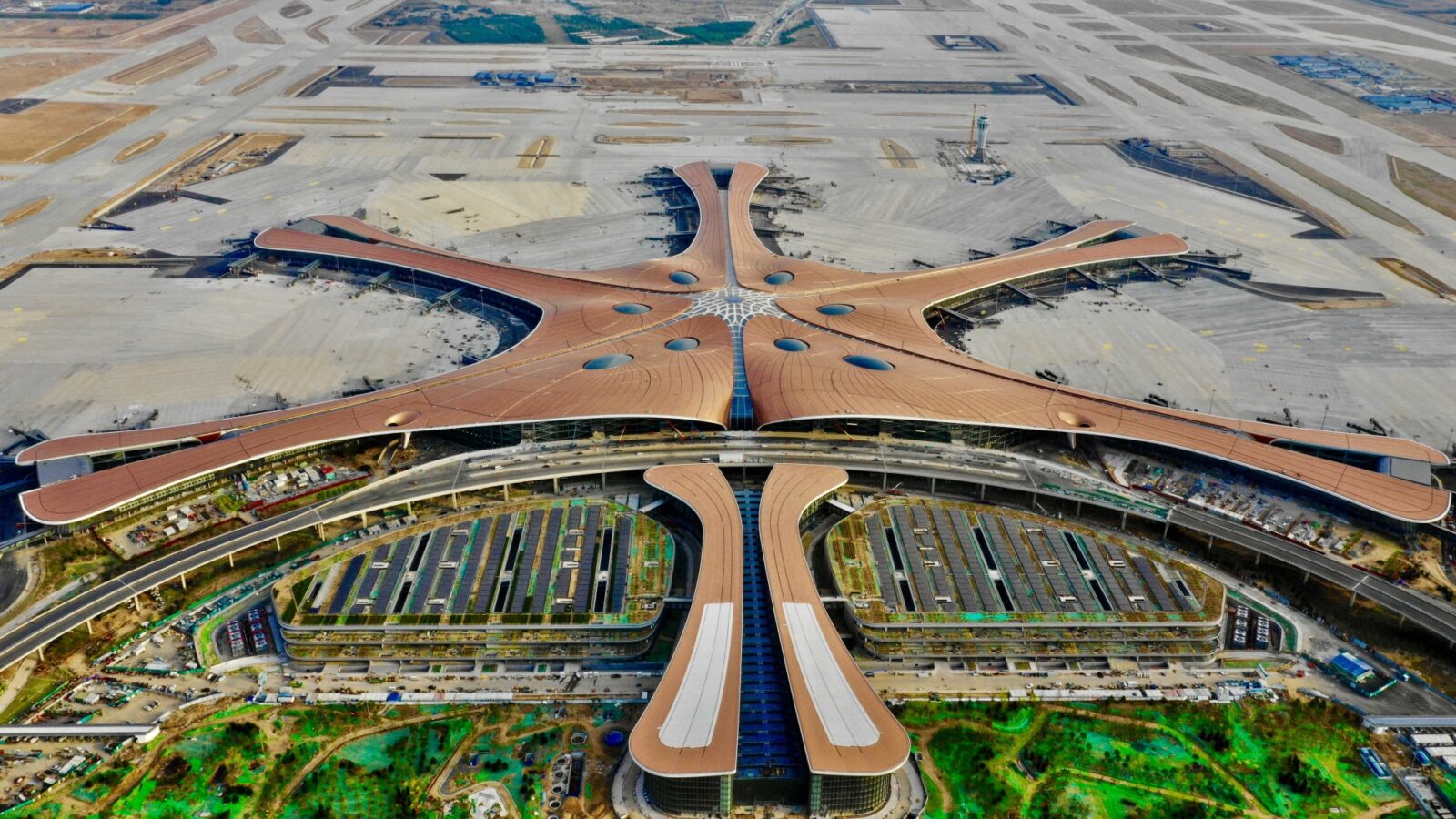 Beijing Daxing International Airport Aerial View, PEK vs PKX