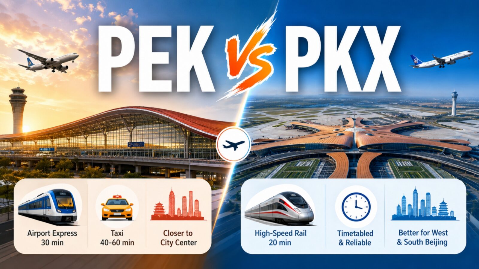 PEK vs PKX:Compare Proximity, Speed, and Reliability to Choose Your Arrival Hub
