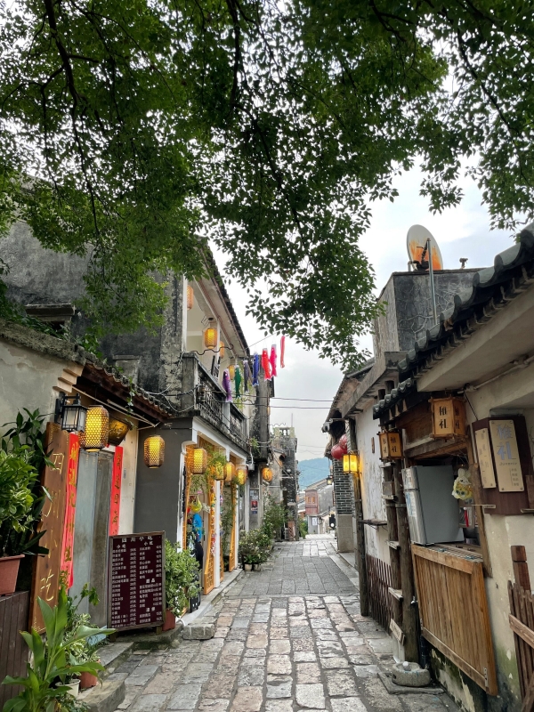 Lantern-Lined Alley in Dapeng Fortress