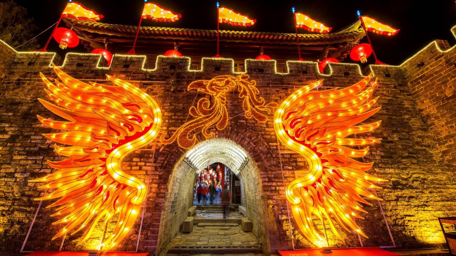 Phoenix Light Installation at Dapeng Fortress