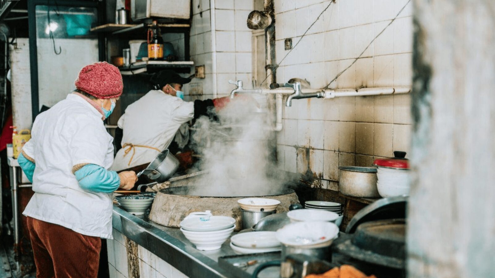 Shared Alley Facilities in Old Shanghai Longtang