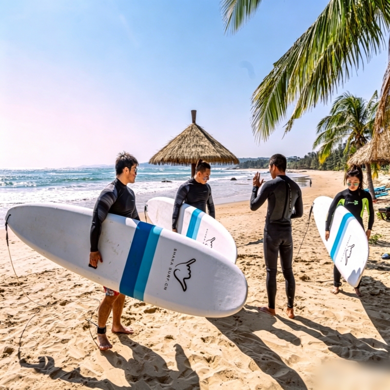 Summer Surfing at Riyue Bay