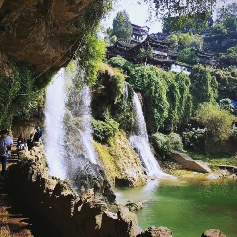 Behind the Waterfall Curtain
