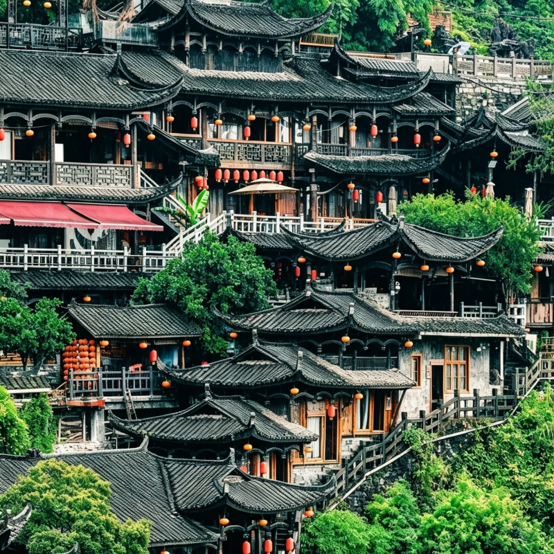 Tujia Stilt Houses