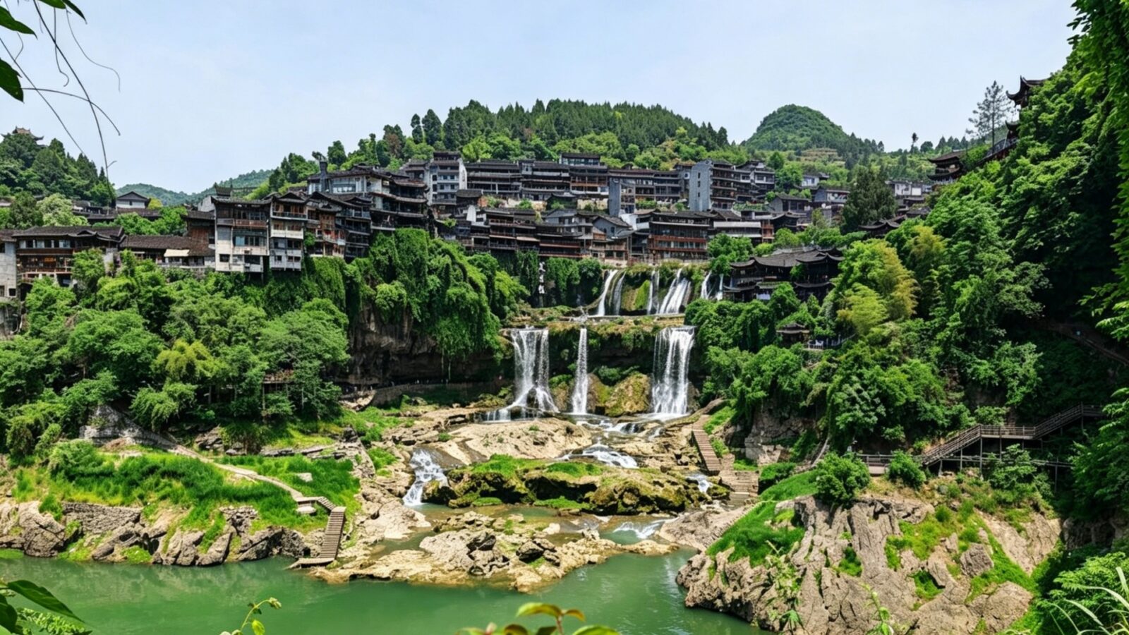 Panoramic View of Furong Town