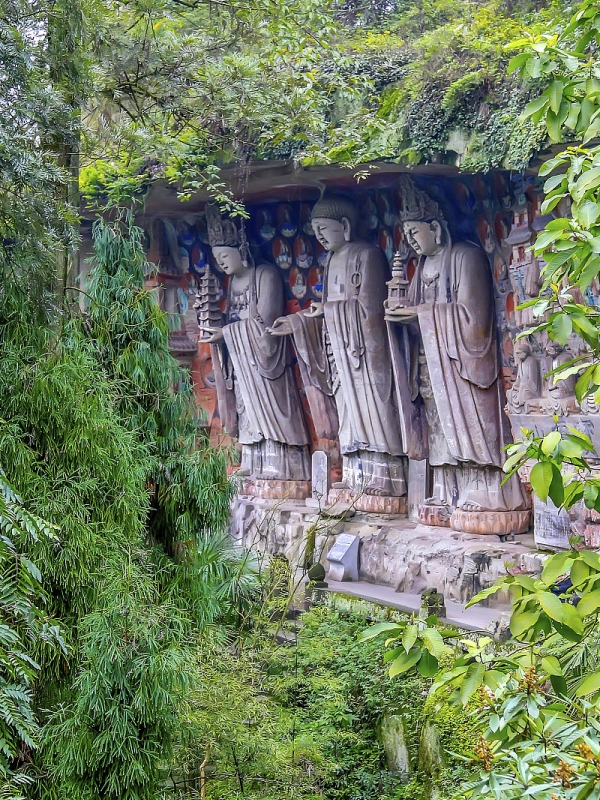 Cliff Buddha Statues Of Dazu