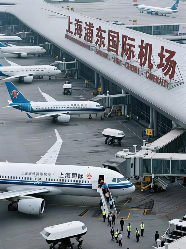 The Shanghai Pudong International Airport