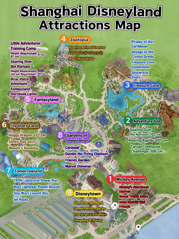 Shanghai Disneyland Resort Map