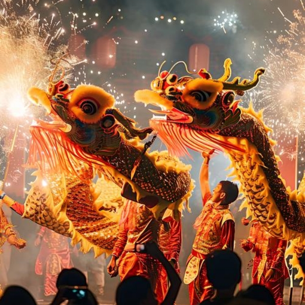 The Fire Dragon Dances