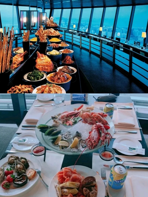 Dining at 360° Café