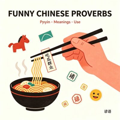 Funny Chinese Proverbs in Chinese