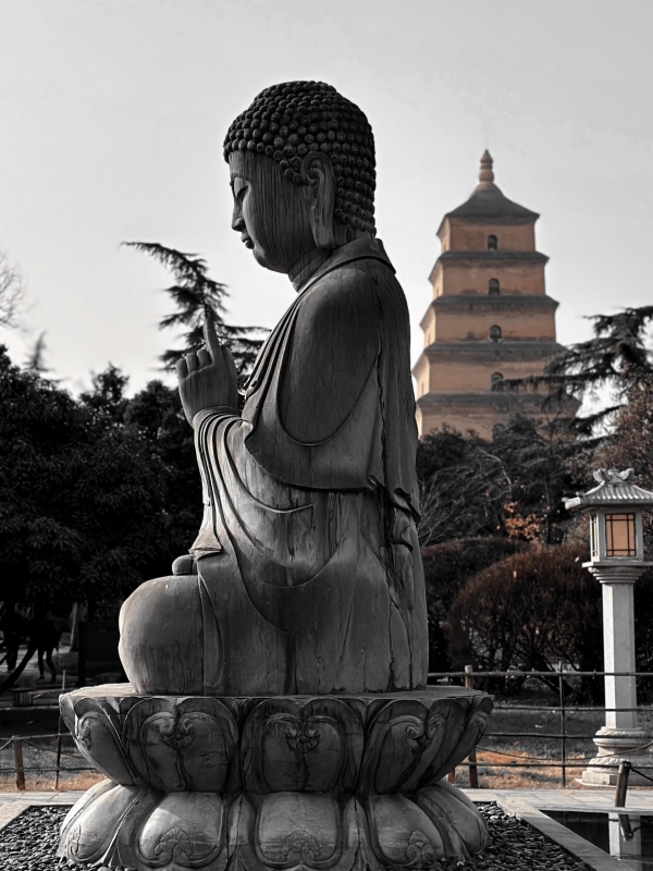 Giant Wild Goose Pagoda in Xi'an