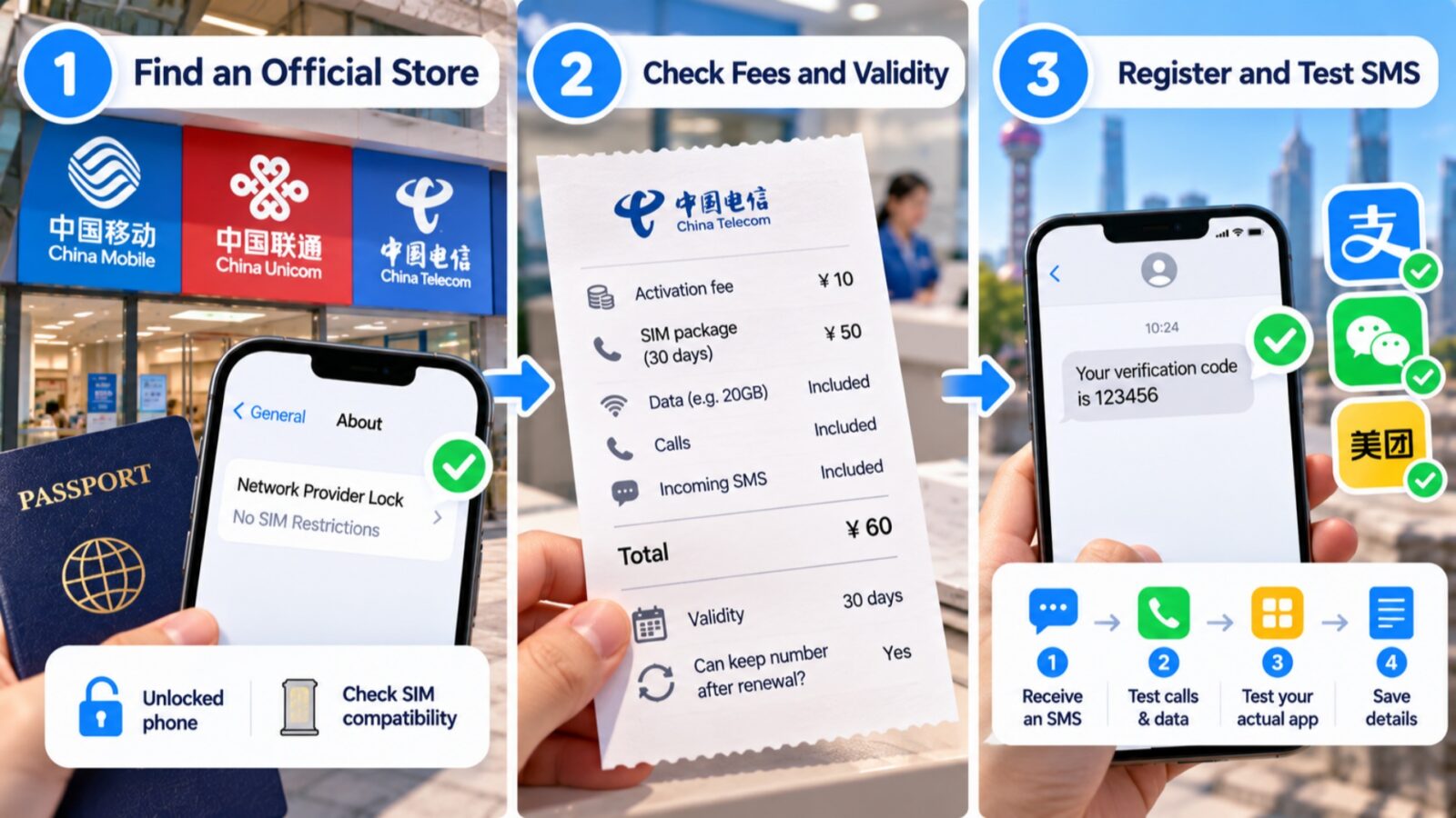 Step-by-Step Chinese SIM Setup for Foreign Visitors