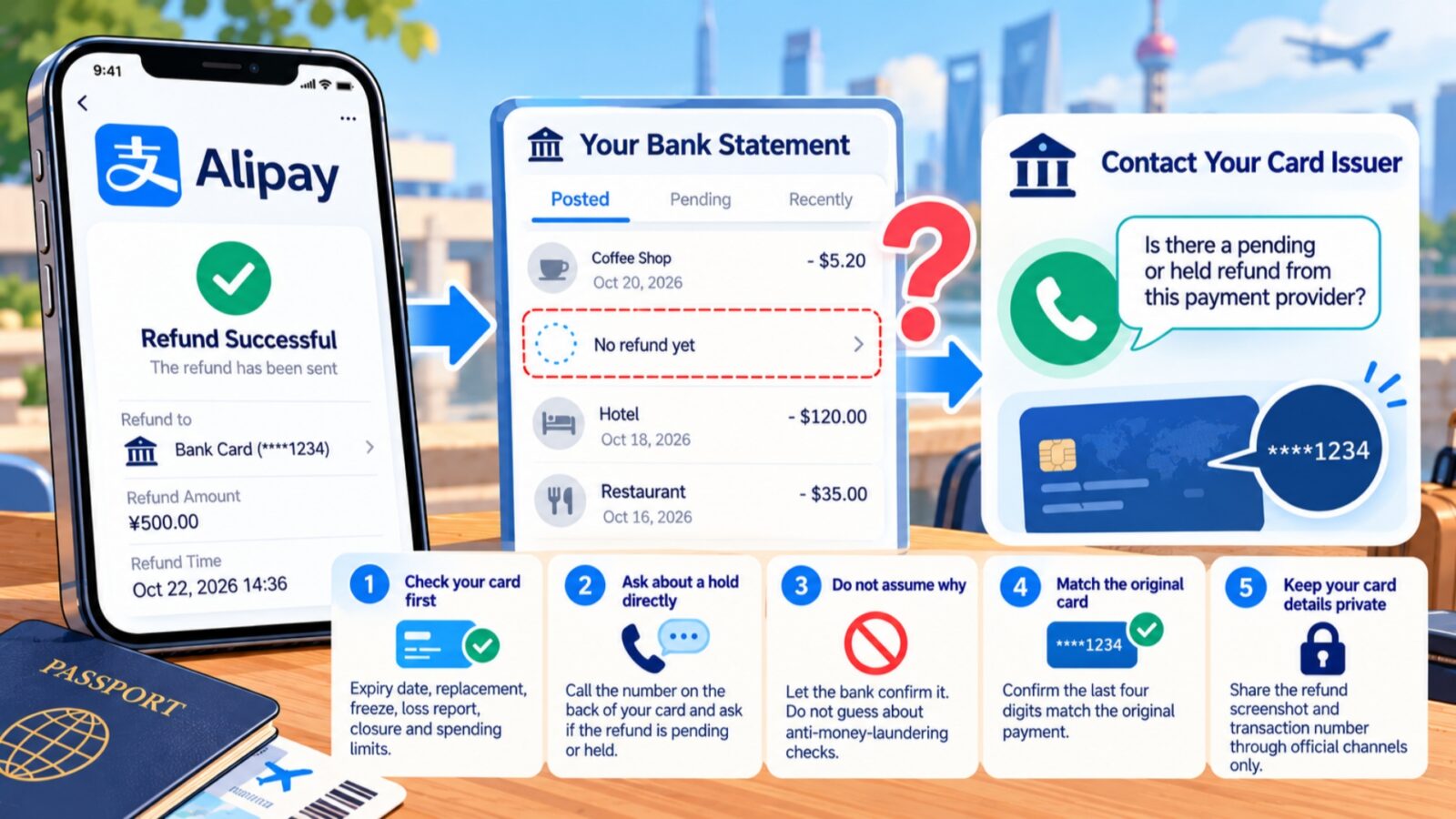 Alipay Refund Bank Hold