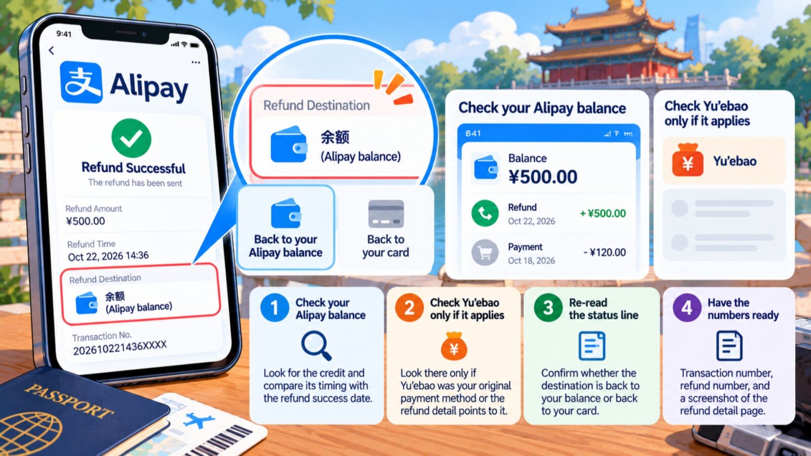 Alipay Refund to Balance